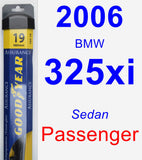 Passenger Wiper Blade for 2006 BMW 325xi - Assurance