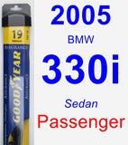 Passenger Wiper Blade for 2005 BMW 330i - Assurance