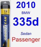 Passenger Wiper Blade for 2010 BMW 335d - Assurance