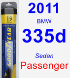Passenger Wiper Blade for 2011 BMW 335d - Assurance