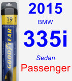 Passenger Wiper Blade for 2015 BMW 335i - Assurance