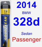 Passenger Wiper Blade for 2014 BMW 328d - Assurance