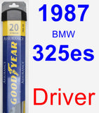 Driver Wiper Blade for 1987 BMW 325es - Assurance
