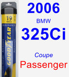 Passenger Wiper Blade for 2006 BMW 325Ci - Assurance