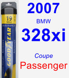 Passenger Wiper Blade for 2007 BMW 328xi - Assurance