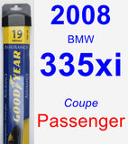 Passenger Wiper Blade for 2008 BMW 335xi - Assurance