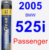 Passenger Wiper Blade for 2005 BMW 525i - Assurance