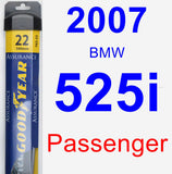 Passenger Wiper Blade for 2007 BMW 525i - Assurance