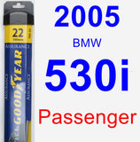 Passenger Wiper Blade for 2005 BMW 530i - Assurance