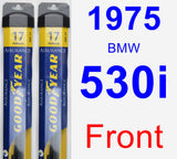 Front Wiper Blade Pack for 1975 BMW 530i - Assurance