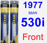 Front Wiper Blade Pack for 1977 BMW 530i - Assurance