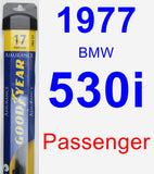 Passenger Wiper Blade for 1977 BMW 530i - Assurance