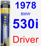 Driver Wiper Blade for 1978 BMW 530i - Assurance