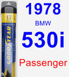 Passenger Wiper Blade for 1978 BMW 530i - Assurance