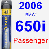 Passenger Wiper Blade for 2006 BMW 650i - Assurance