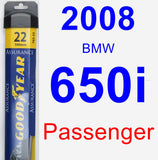 Passenger Wiper Blade for 2008 BMW 650i - Assurance