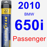 Passenger Wiper Blade for 2010 BMW 650i - Assurance