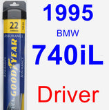 Driver Wiper Blade for 1995 BMW 740iL - Assurance