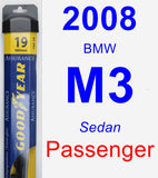 Passenger Wiper Blade for 2008 BMW M3 - Assurance