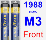 Front Wiper Blade Pack for 1988 BMW M3 - Assurance