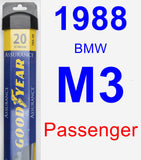 Passenger Wiper Blade for 1988 BMW M3 - Assurance