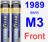 Front Wiper Blade Pack for 1989 BMW M3 - Assurance