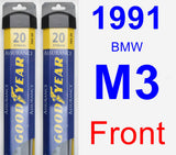 Front Wiper Blade Pack for 1991 BMW M3 - Assurance