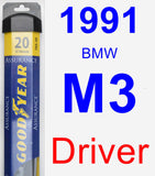 Driver Wiper Blade for 1991 BMW M3 - Assurance