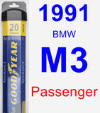 Passenger Wiper Blade for 1991 BMW M3 - Assurance