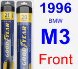 Front Wiper Blade Pack for 1996 BMW M3 - Assurance