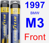 Front Wiper Blade Pack for 1997 BMW M3 - Assurance