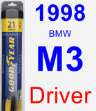Driver Wiper Blade for 1998 BMW M3 - Assurance