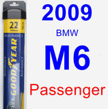 Passenger Wiper Blade for 2009 BMW M6 - Assurance