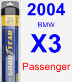 Passenger Wiper Blade for 2004 BMW X3 - Assurance