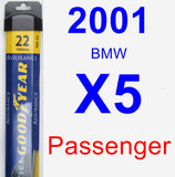 Passenger Wiper Blade for 2001 BMW X5 - Assurance