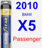 Passenger Wiper Blade for 2010 BMW X5 - Assurance
