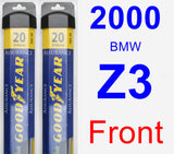 Front Wiper Blade Pack for 2000 BMW Z3 - Assurance