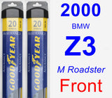 Front Wiper Blade Pack for 2000 BMW Z3 - Assurance