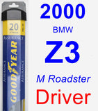 Driver Wiper Blade for 2000 BMW Z3 - Assurance