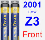 Front Wiper Blade Pack for 2001 BMW Z3 - Assurance