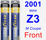 Front Wiper Blade Pack for 2001 BMW Z3 - Assurance