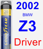 Driver Wiper Blade for 2002 BMW Z3 - Assurance