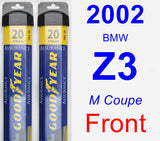 Front Wiper Blade Pack for 2002 BMW Z3 - Assurance