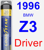 Driver Wiper Blade for 1996 BMW Z3 - Assurance