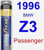 Passenger Wiper Blade for 1996 BMW Z3 - Assurance
