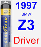 Driver Wiper Blade for 1997 BMW Z3 - Assurance