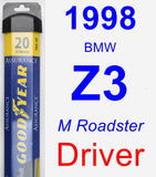 Driver Wiper Blade for 1998 BMW Z3 - Assurance