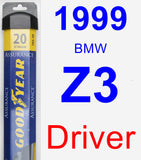 Driver Wiper Blade for 1999 BMW Z3 - Assurance