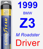 Driver Wiper Blade for 1999 BMW Z3 - Assurance