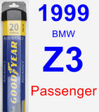 Passenger Wiper Blade for 1999 BMW Z3 - Assurance